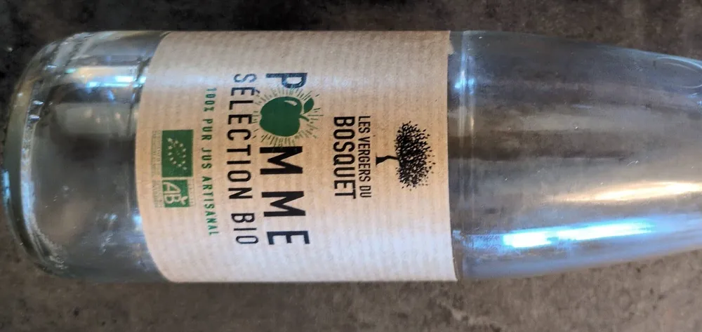 Pomme sélection bio 100% pur jus artisanal
