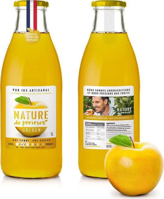 100% Jus de pommes Golden