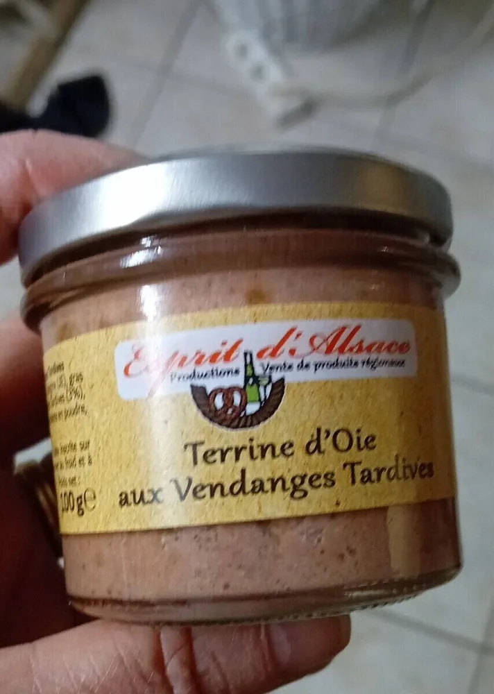 Terrine d'oie aux vendanges tardives