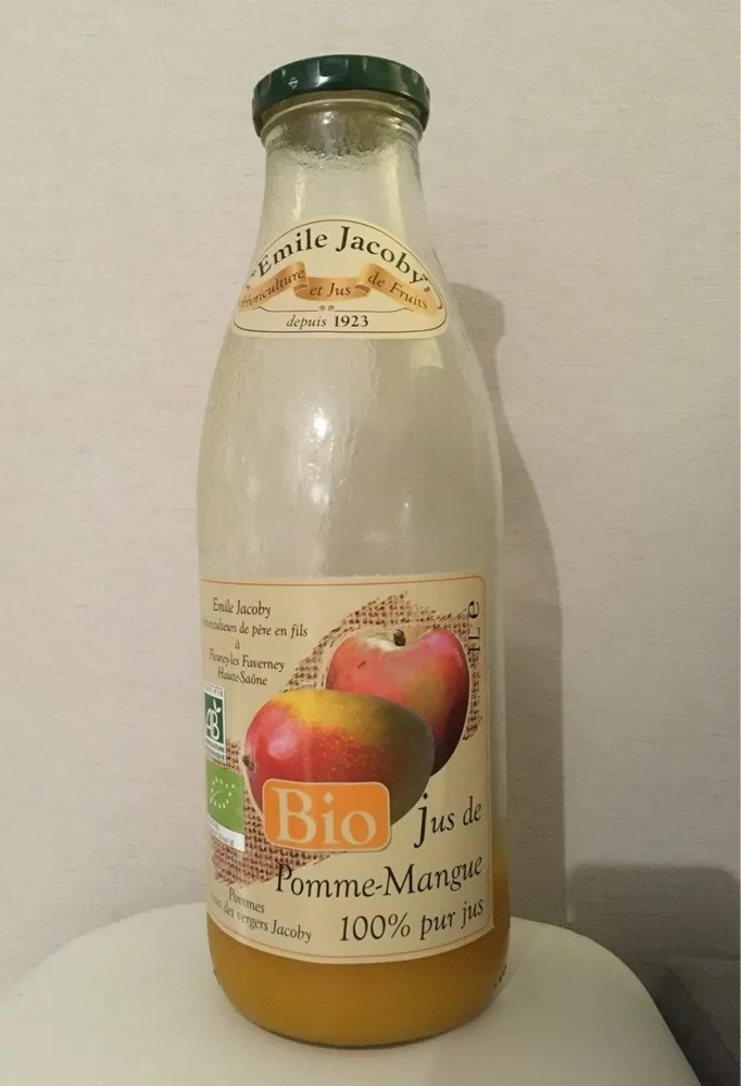 Pur jus de pomme mangue bio 1L
