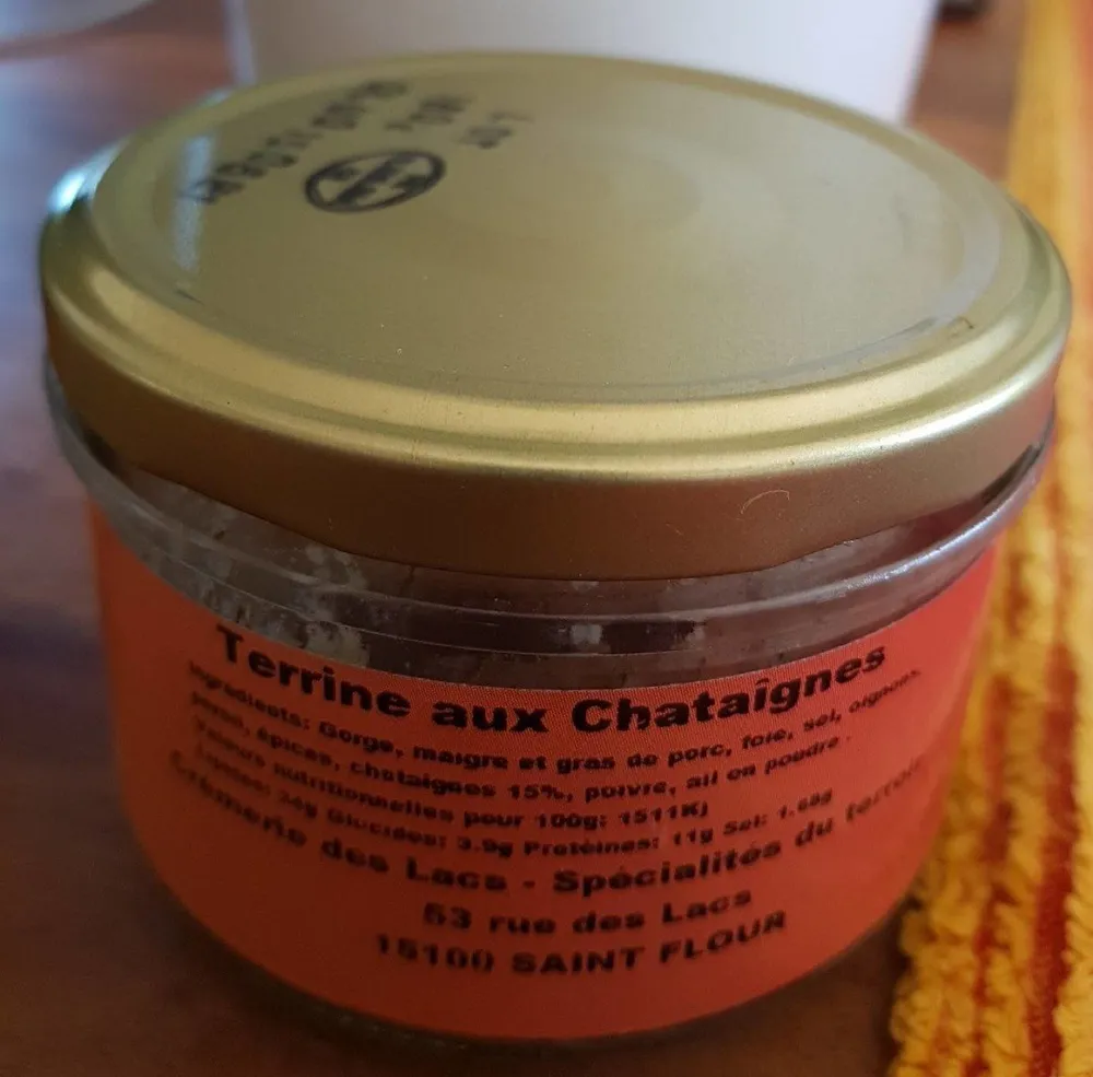 terrine aux chataîgnes