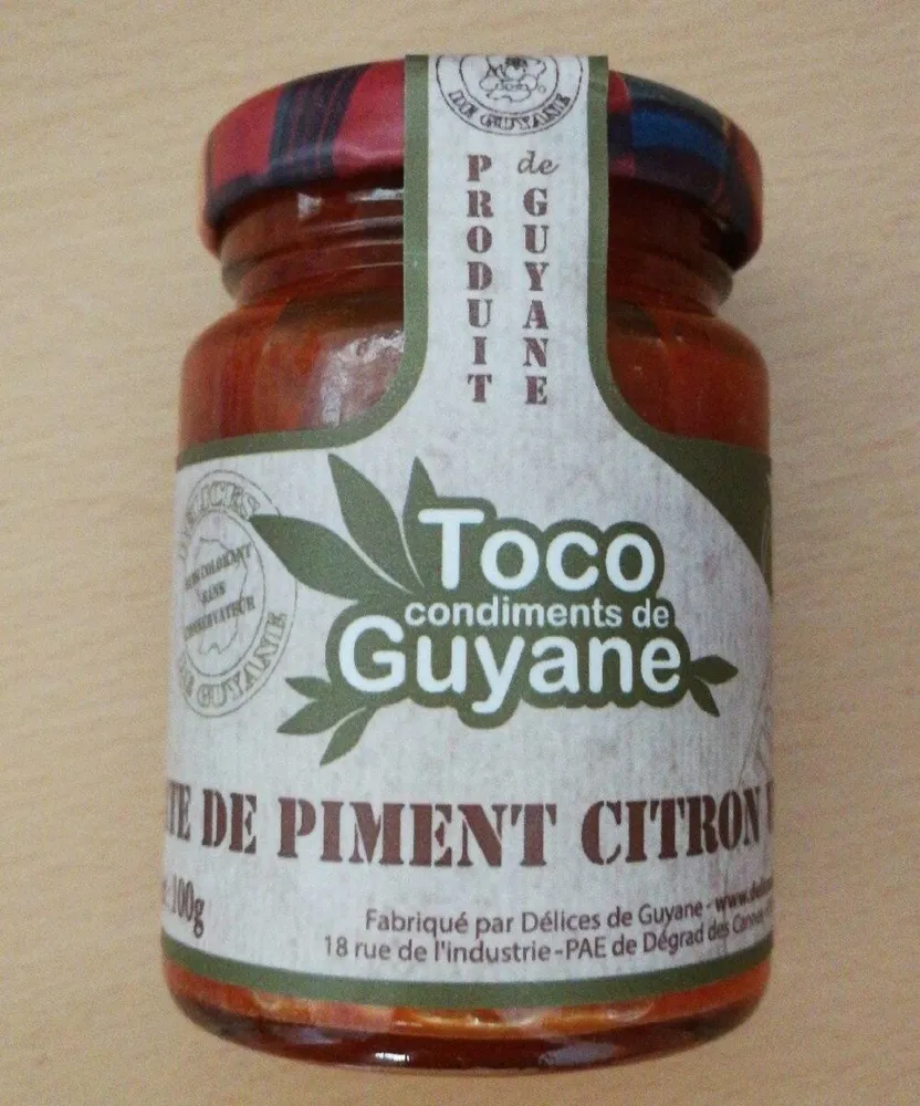 Pâte de piment citron vert