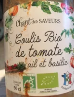Coulis bio de tomate ail et basilic