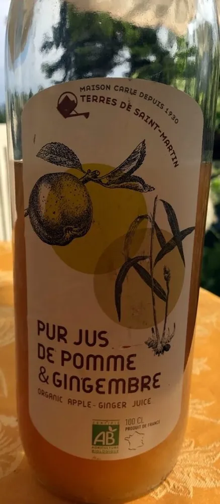 Pur jus de pomme et gingembre