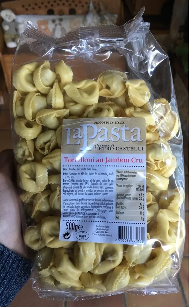 Tortelloni au jambon cru