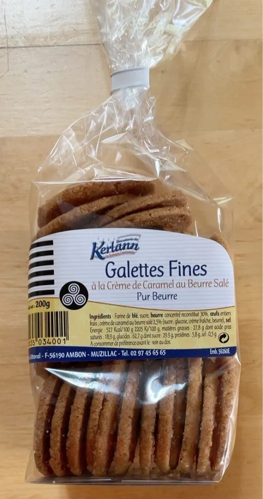 Galettes fines à la crème de caramel au beurre salé