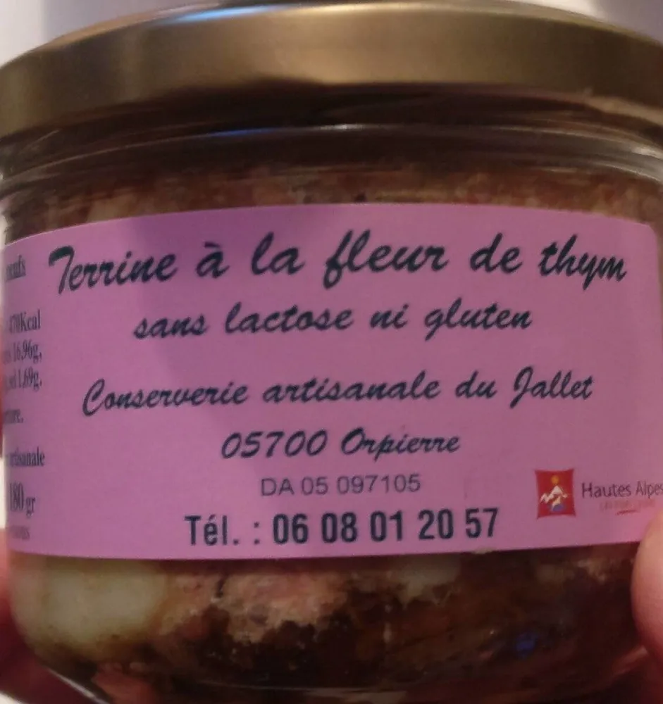Terrine à la fleur de thym