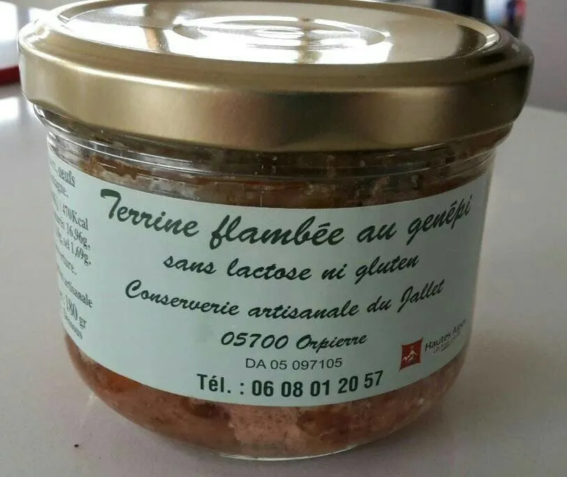 Terrine flambée au génépi sans lactose ni gluten
