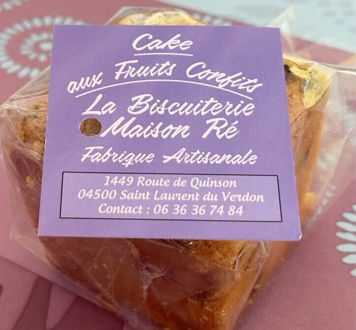 Cake aux fruits confits
