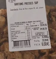 Gratin presses