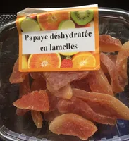 Papaye déshydratée en lamelles