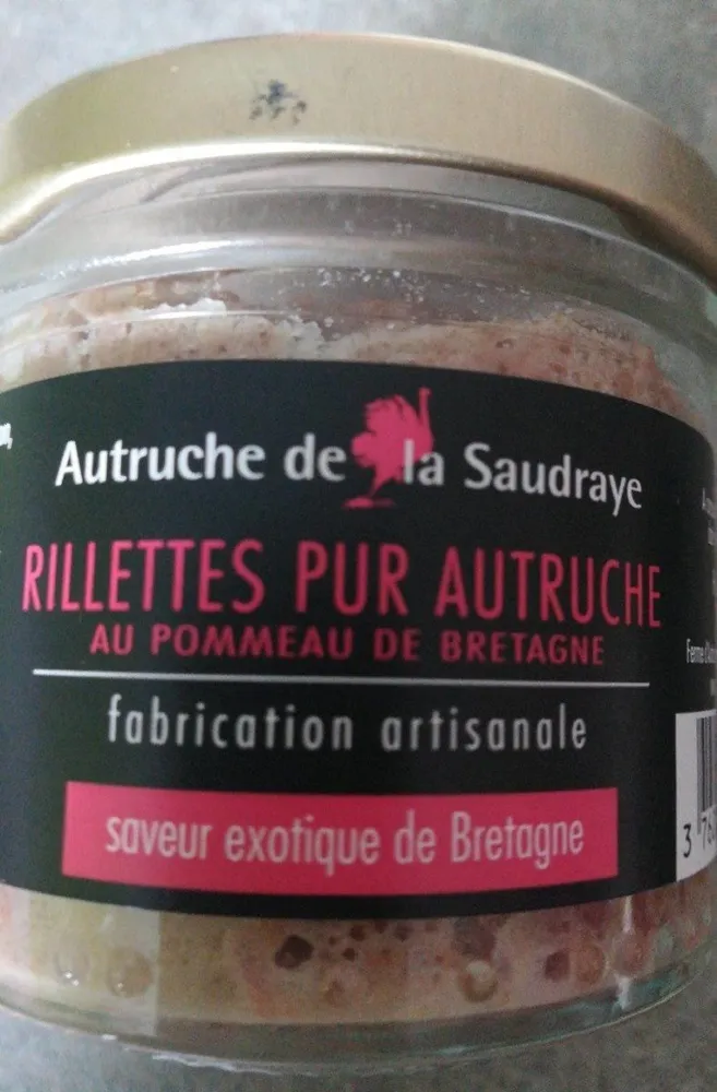 Rillettes pur autruche