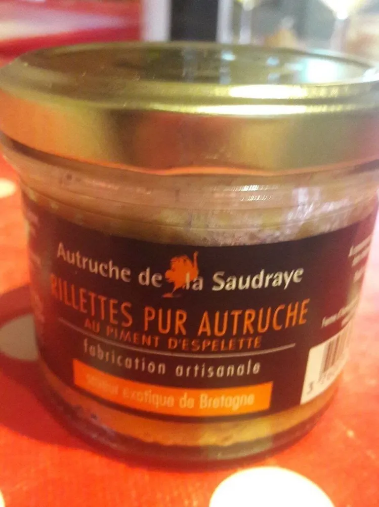 Rillettes pur autruche