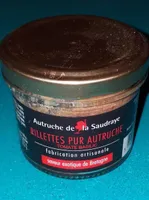 Rillettes pur Autruche tomate basilic