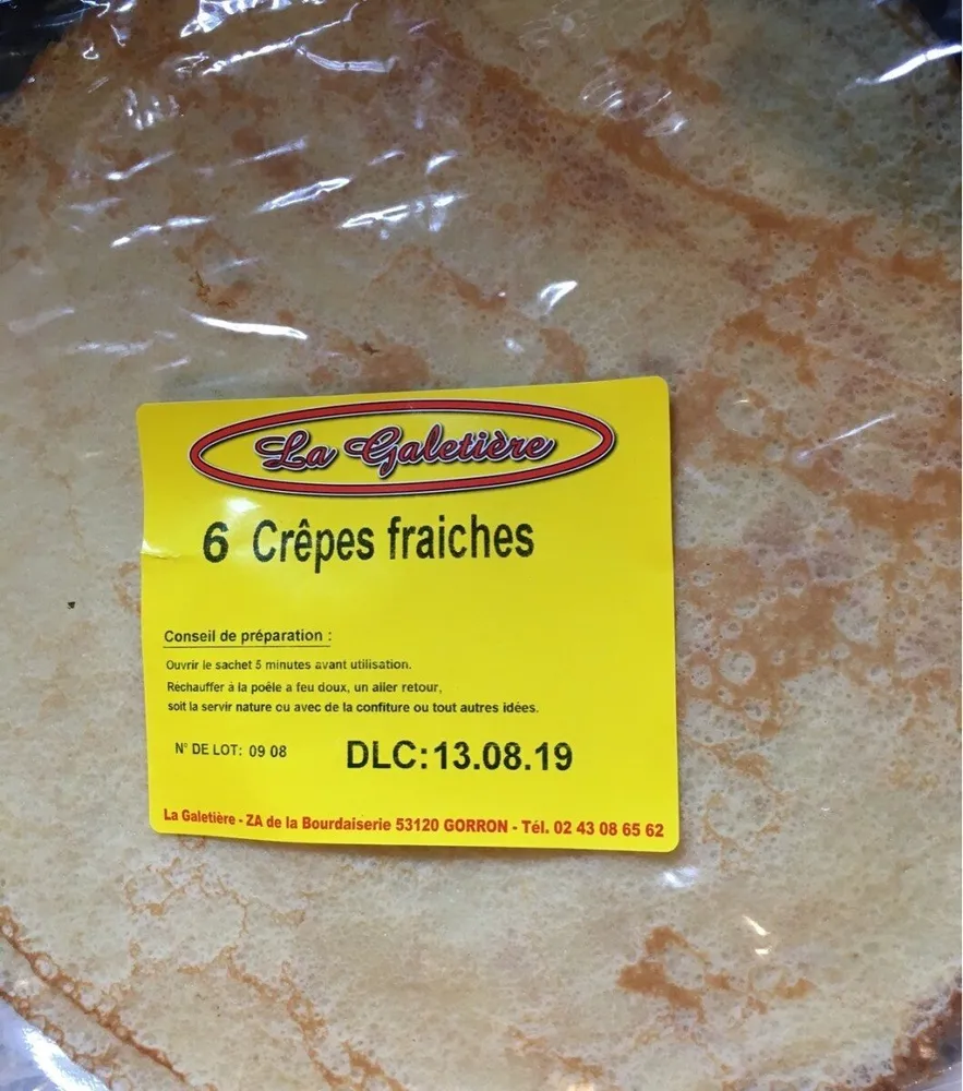 6 crepes fraiches