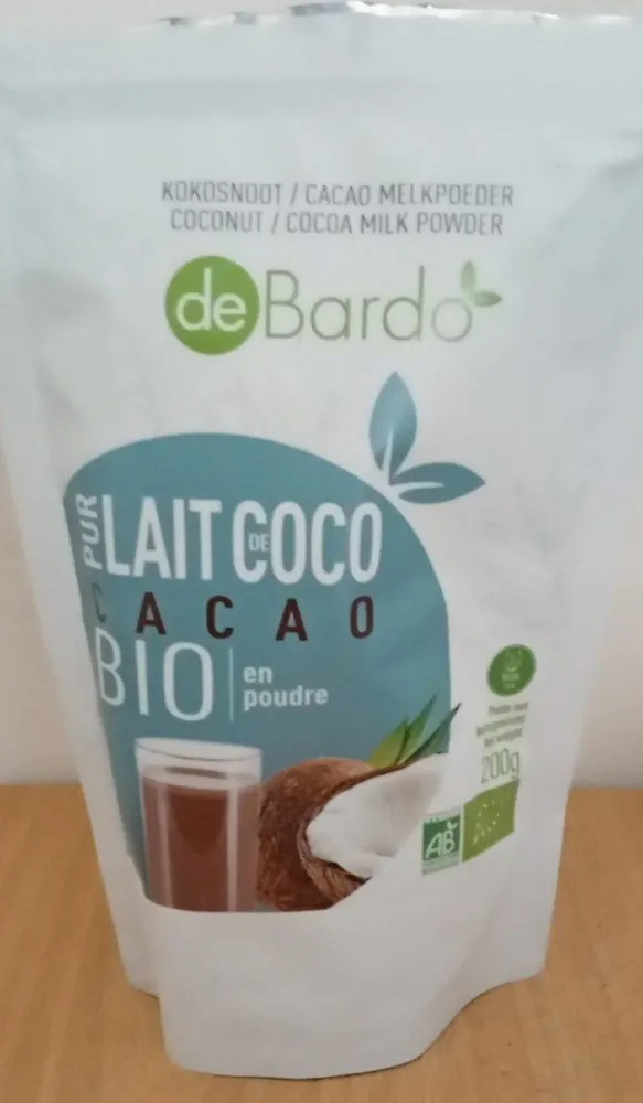 Pur lait de coco cacao en poudre