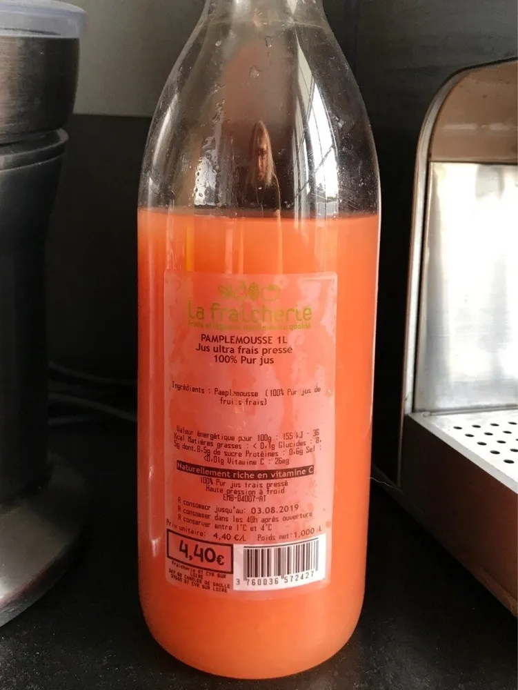Jus de fruit ultra frais