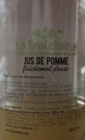 Jus de pomme fraîchement pressé