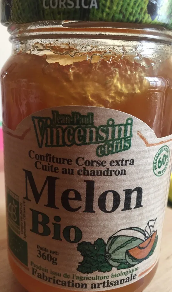 Melon bio Confiture corse extra cuite au chaudron