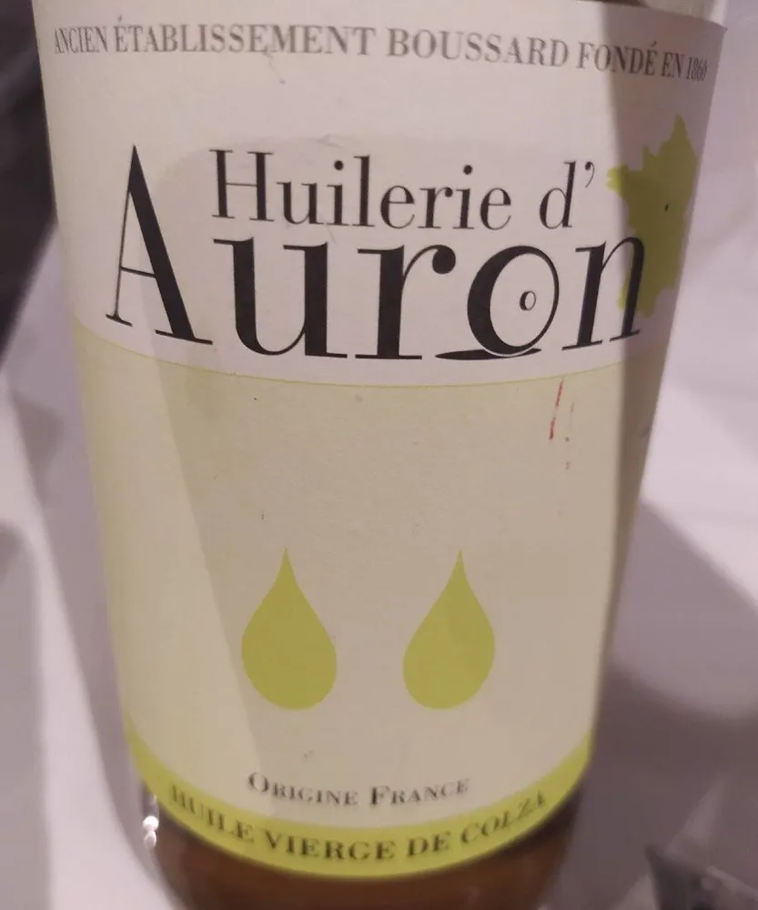 Huile vierge de colza