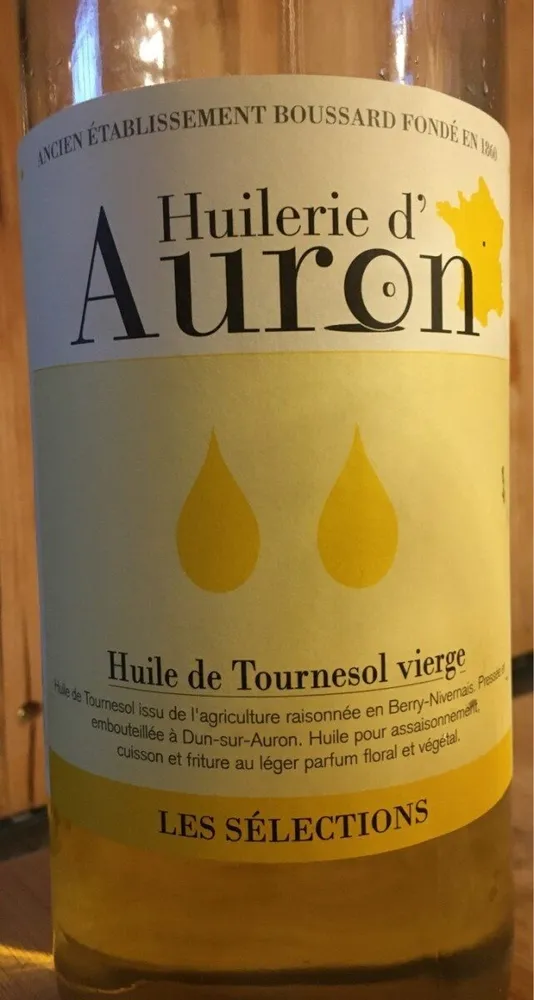 Huile de tournesol vierge