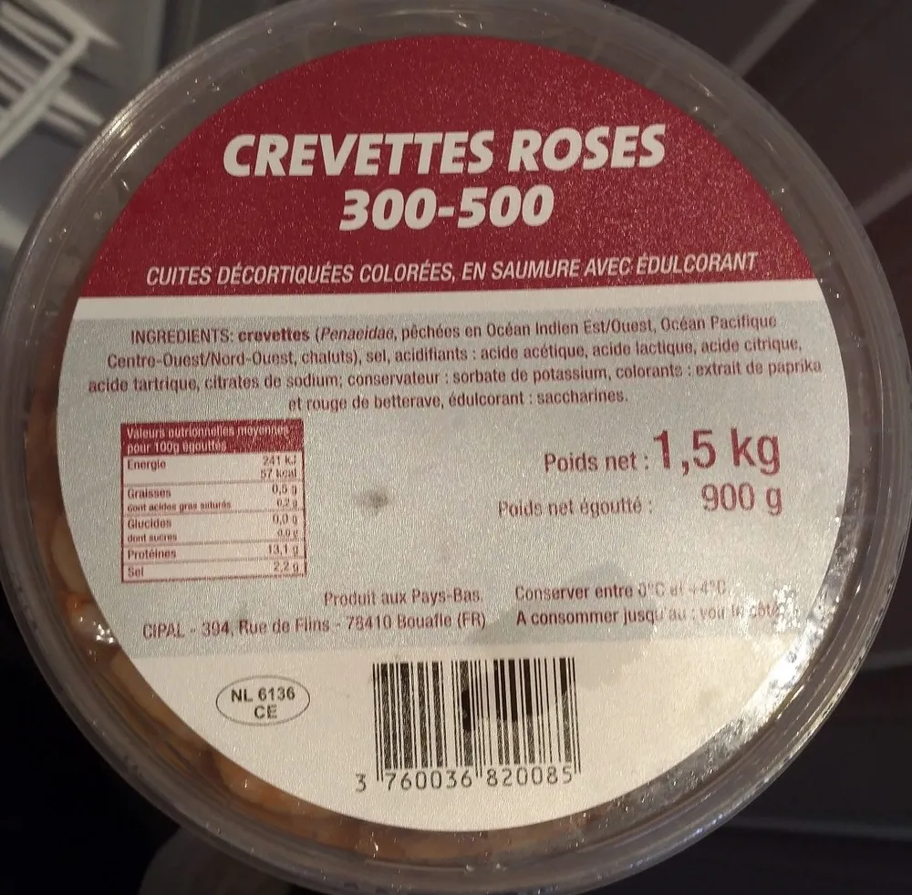 Crevettes Roses 300 - 500