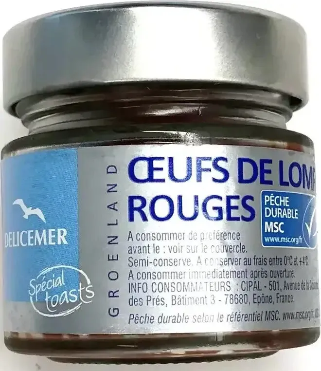 Oeufs de lompe rouge