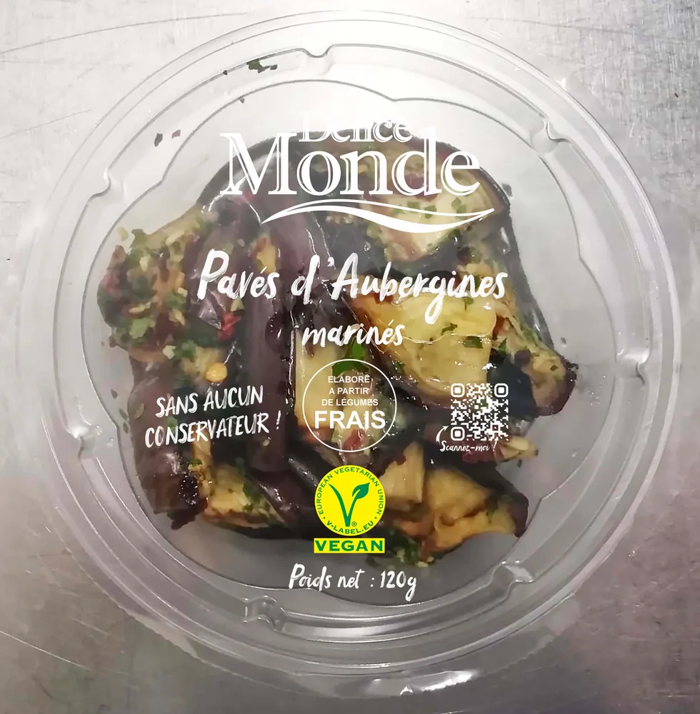 Aubergines grillées marinées