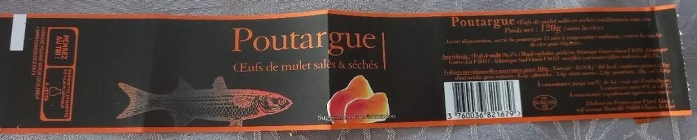 Poutargue. Œufs de mulet salés et séchés