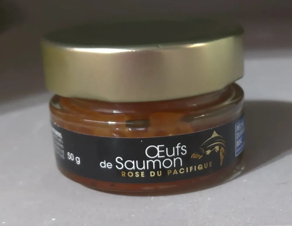 Oeufs de saumon rose du Pacifique