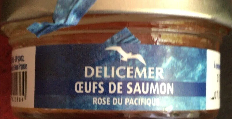 Oeufs de saumon rose du pacifique