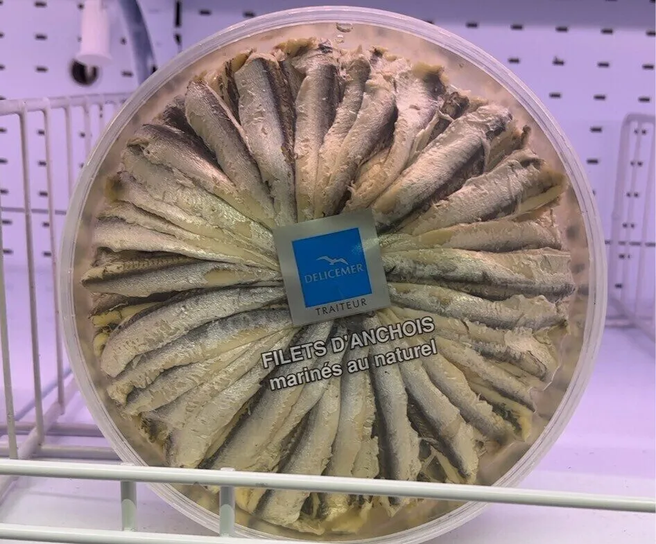 Filets d’anchois marinés au naturel