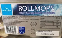 Filet de harengs marinés