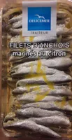 Filets d'anchois marinés au citron