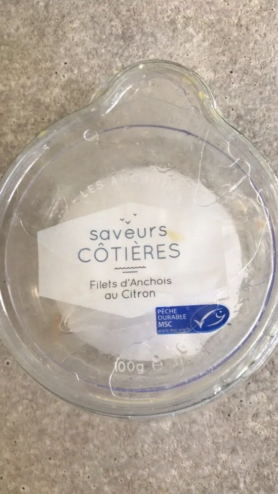 Filets d’anchois au citron