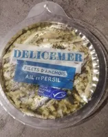 Filet d'anchois ail et persil