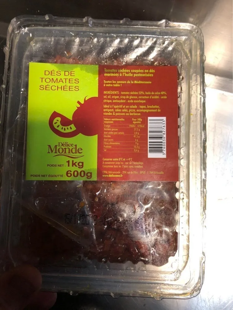 Dés de tomates séchées