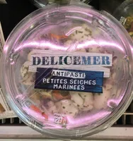Antipasti petites seiches marinees