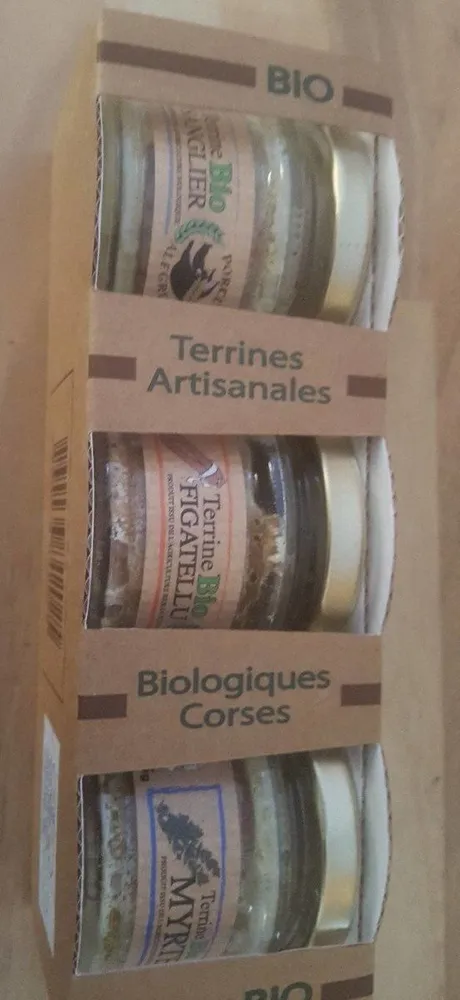 Terrines artisanales biologiques corses