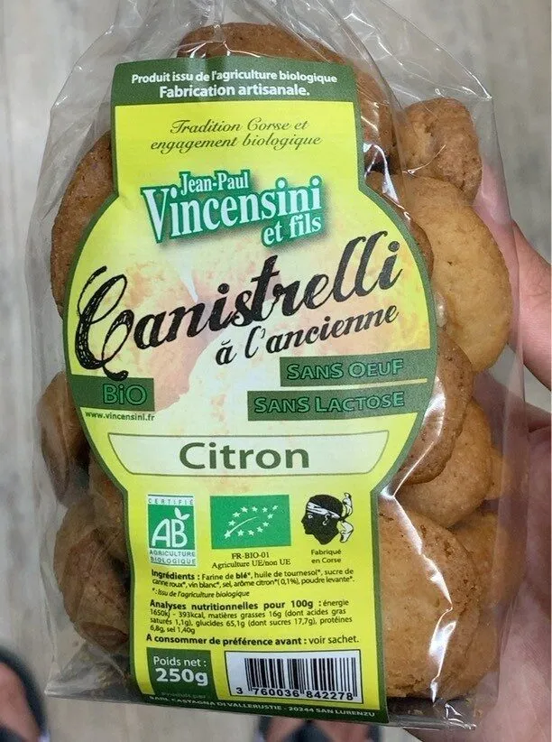 Canistrelli citron
