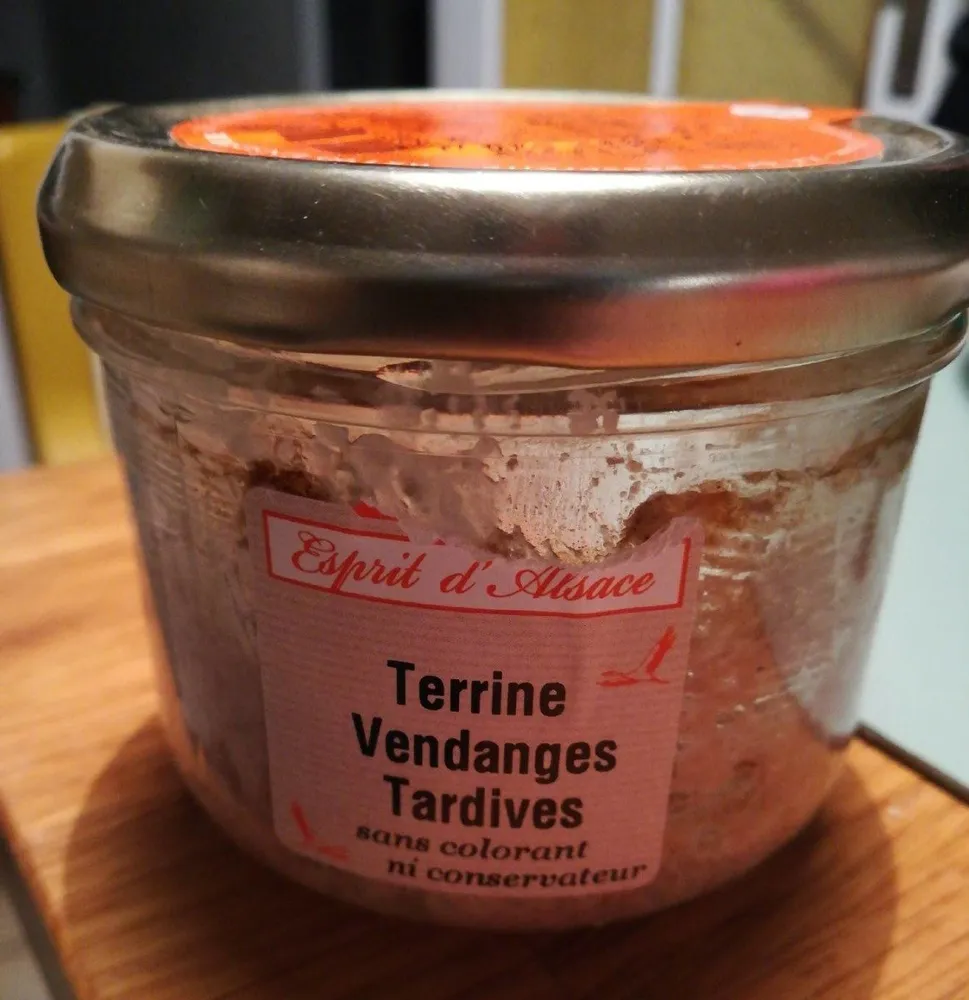 Terrine vendanges tardives