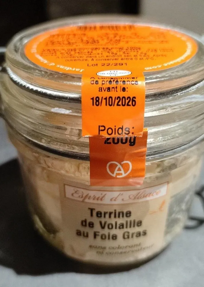 Terrine de volaille au foie gras