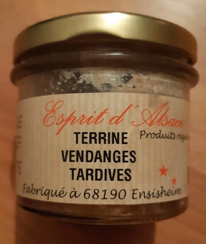 Terrine vendanges tardives