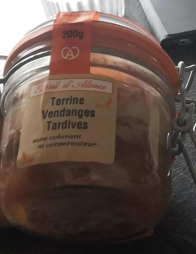Terrine vendanges tardives