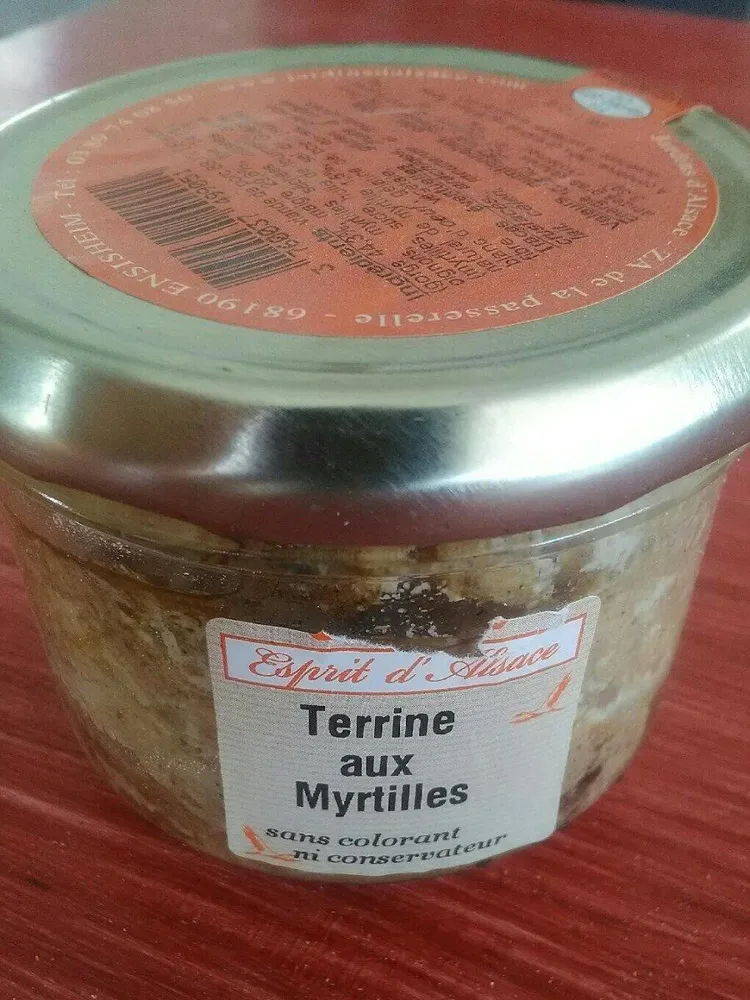Terrine aux myrtilles