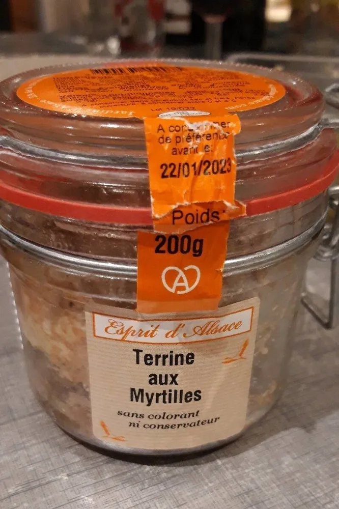TERRINE AUX MYRTILLES