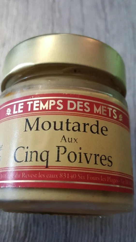 moutarde aux cinq poivres