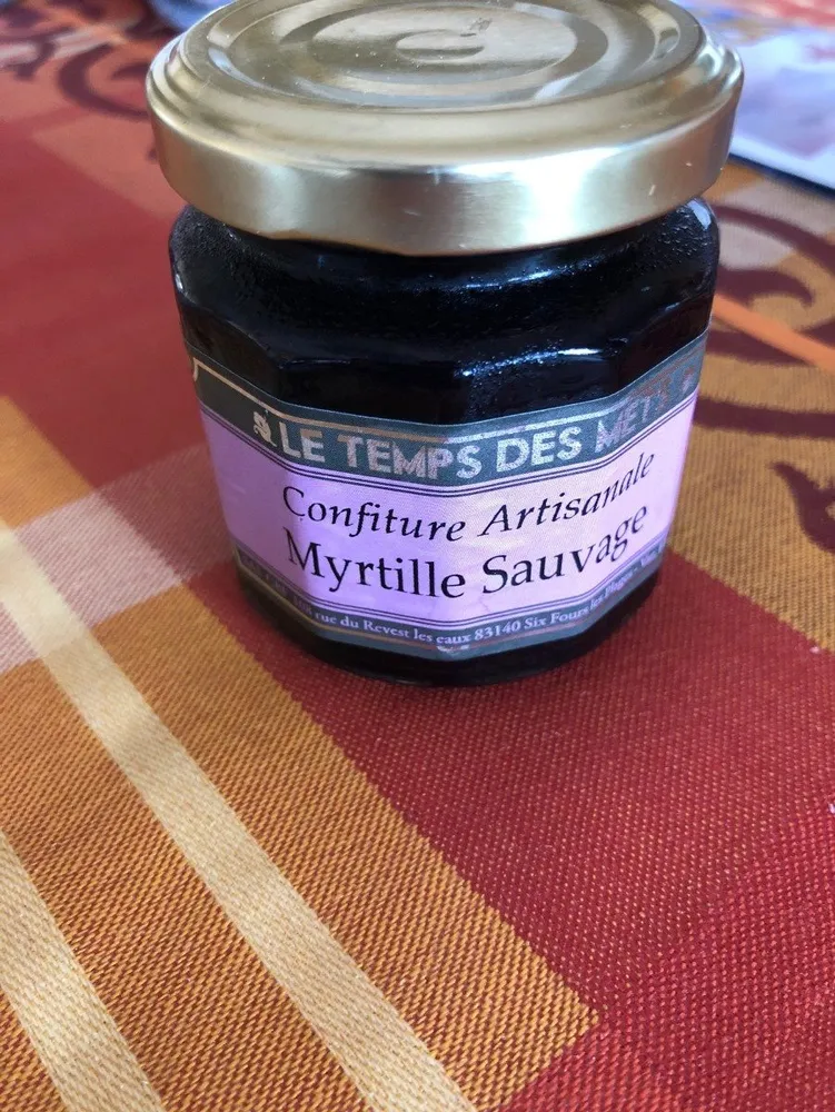Confiture Myrtille Sauvage - 125 G - Le Temps Des Mets