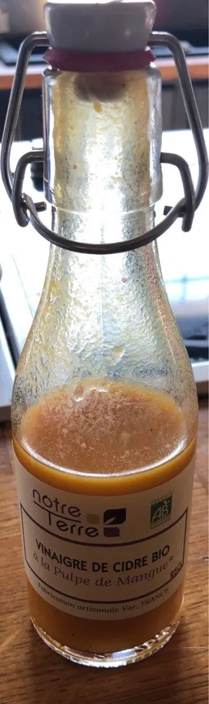 Vinaigre de cidre bio arômatisé à la pulpe de mangue