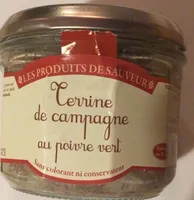 Terrine de campagne au poivre vert